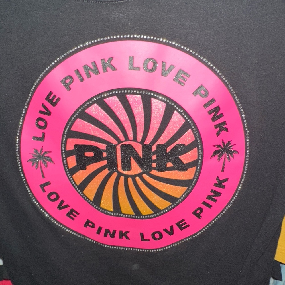 Pink Victoria’s Secret bling tee